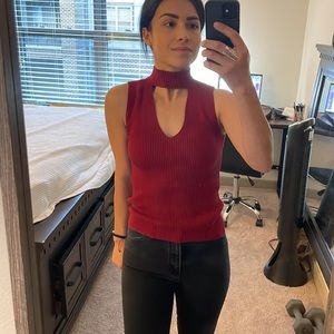 Express Cut out Ripped Sweater